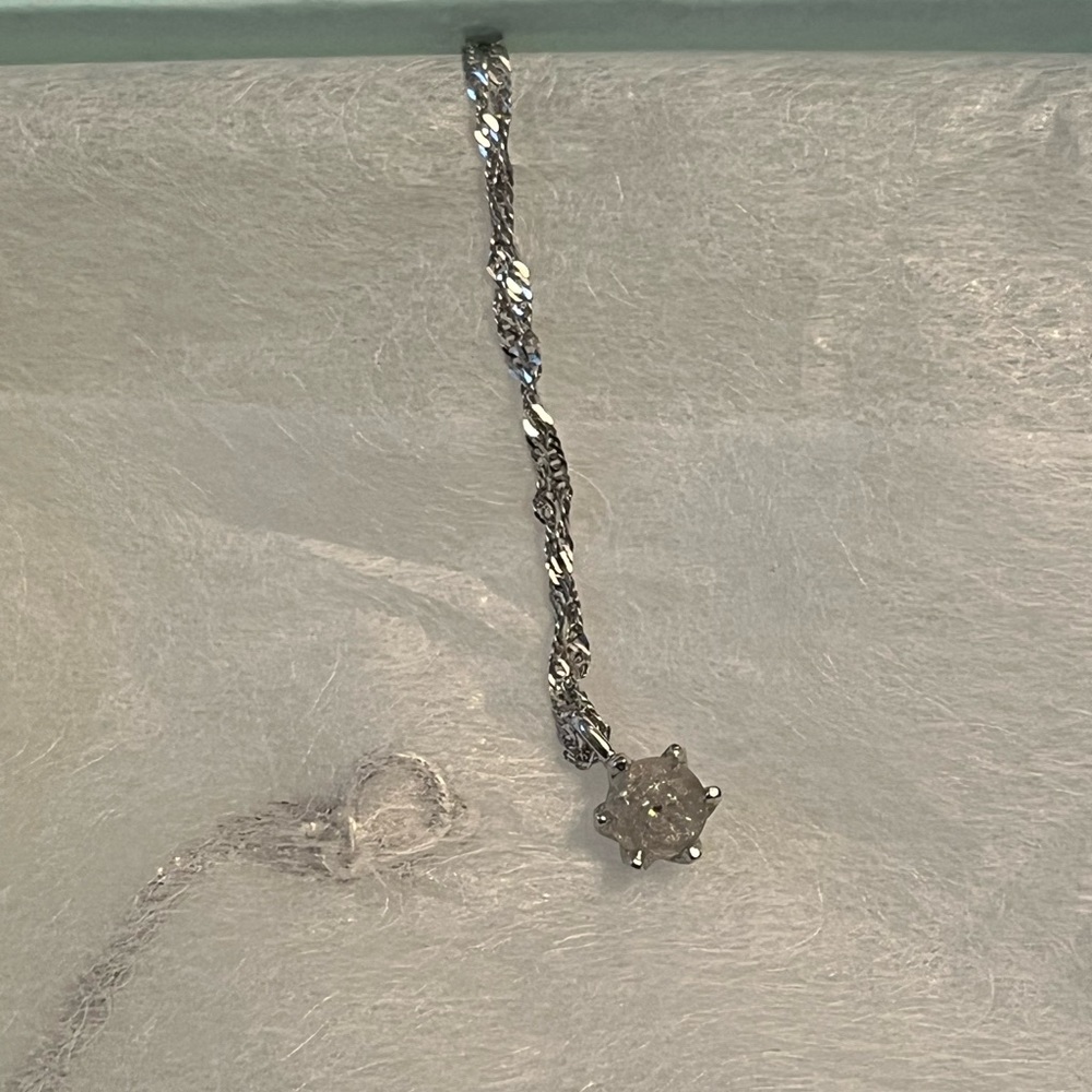 100% Real Diamond Pendant Necklace